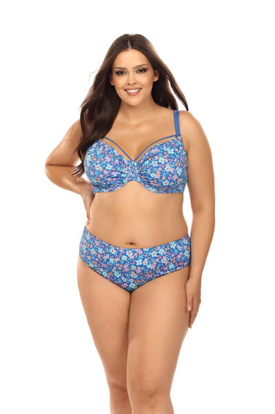 Didelio dydžio spalvingas dviejų dalių maudymosi kostiumėlis L3100/2