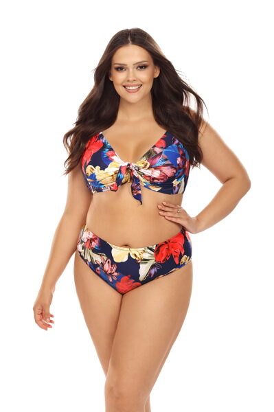 Didelio dydžio spalvingas dviejų dalių maudymosi kostiumėlis L3108/2