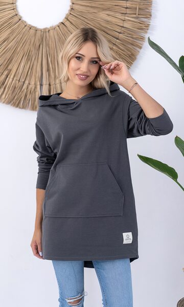 PILKOS SPALVOS DŽEMPERIS SU GOBTUVU ALEX