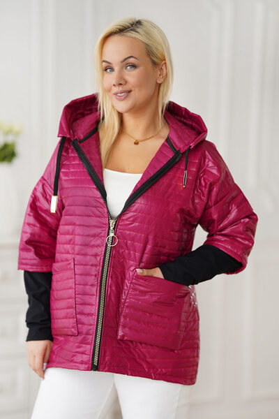 BORDO ATSPALVIO PAVASARINĖ DYGSNIUOTA STRIUKĖ SU RANKOVĖMIS IR GOBTUVU - BLAKE