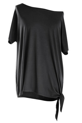 Palaidinė su užrišimu ant šono DIANA (juoda spalva)