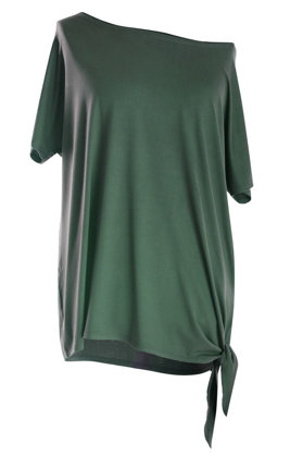 Palaidinė su užrišimu ant šono DIANA (khaki spalva)