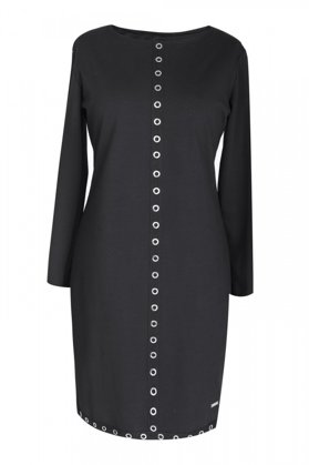 Juoda suknelė su rutuliukais ELIZA