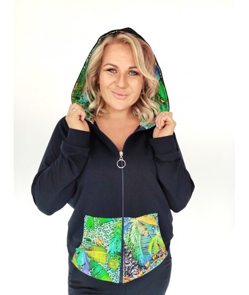 MEDVILNINIS SPORTINIS KOSTIUMAS HANIA TAMSIAI MĖLYNAS