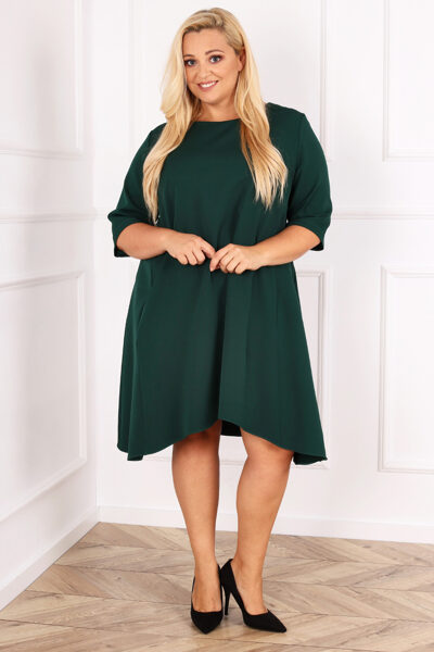 Suknelė HONEY tamsiai žalia spalva
