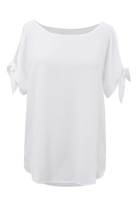 Balta šifoninė palaidinė LARISS