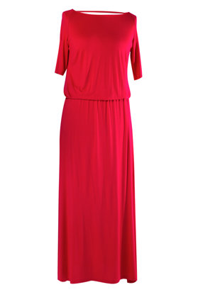 Avietinė suknelė atvira nugara LETICIJA MAXI