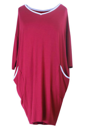 Bordinės spalvos suknelė LILIAN