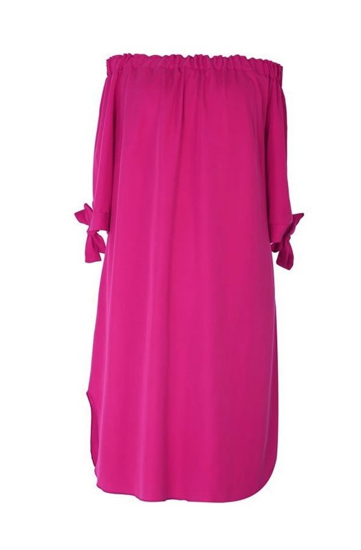 Rožinė ispaniško stiliaus suknelė MARITA