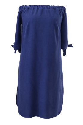 Tamsiai mėlyna ispaniško stiliaus suknelė MARITA