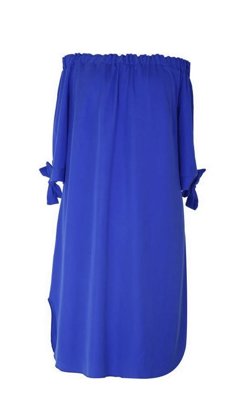 Mėlyna ispaniško stiliaus suknelė MARITA