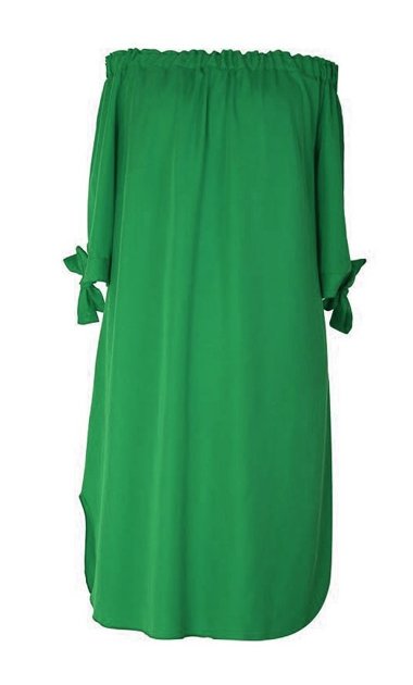 Šviesiai žalia ispaniško stiliaus suknelė MARITA