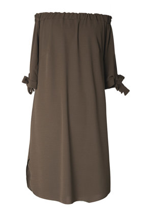 Alyvuogių atspalvio ispaniško stiliaus suknelė MARITA