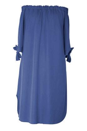 Džinsinio atspalvio ispaniško stiliaus suknelė MARITA