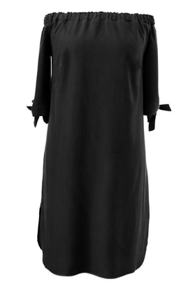 Juoda ispaniško stiliaus suknelė MARITA