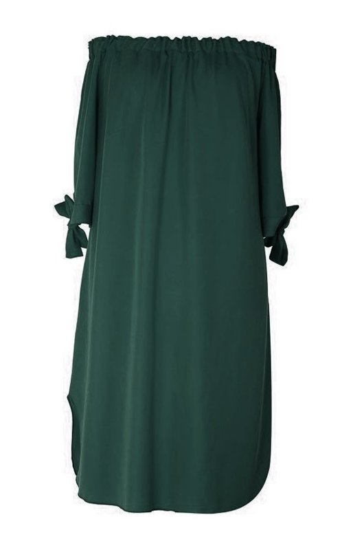 Tamsiai žalia ispaniško stiliaus suknelė MARITA