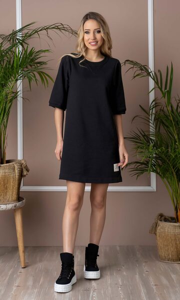 Juodos spalvos suknelė MELISA