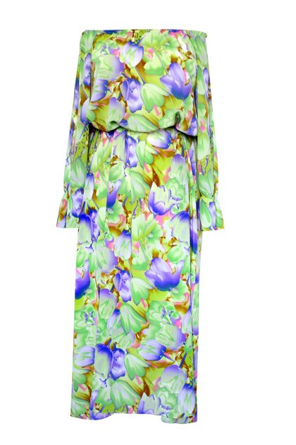 Ispaniško stilaus suknelė su gėlių ornamentais OCTAVIA