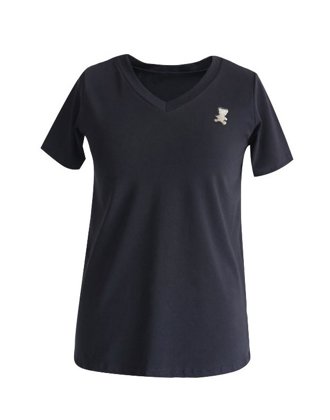 Juoda palaidinė trumpomis rankovėmis SAFARI (meškiukas)