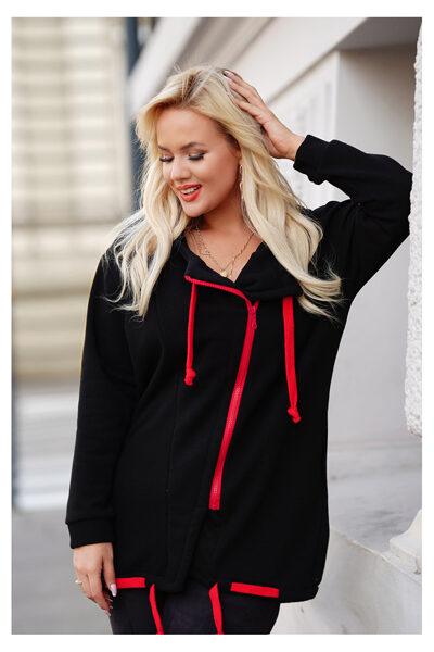 JUODA ŠILTA PLIUS DYDŽIO STRIUKĖ SU ŠONINIU UŽSEGIMU IR GOBTUVU - SALVA