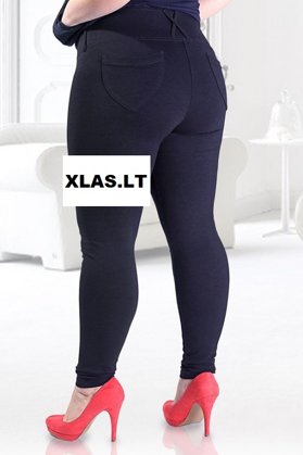 Juodi leginsai su kišenėmis ir aukštu liemeniu SOFIJA