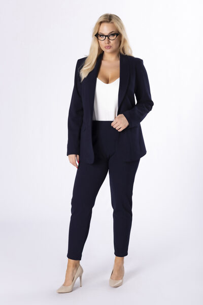 Tamsiai mėlynas kostiumėlis (švarkas ir kelnės) VITALIJA